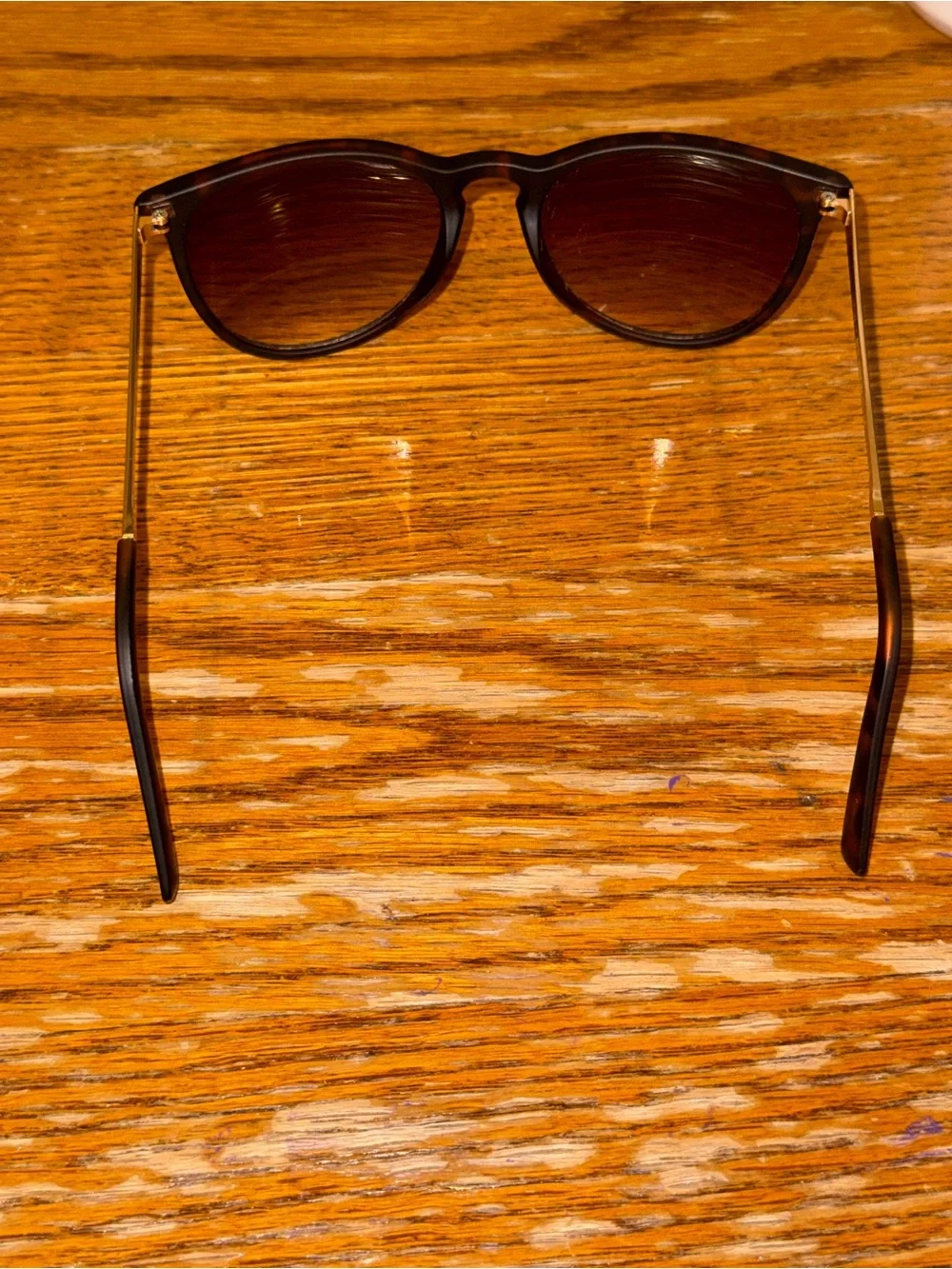 Classic Brown Women's Sunglasses with Tan Wristlet Pouch